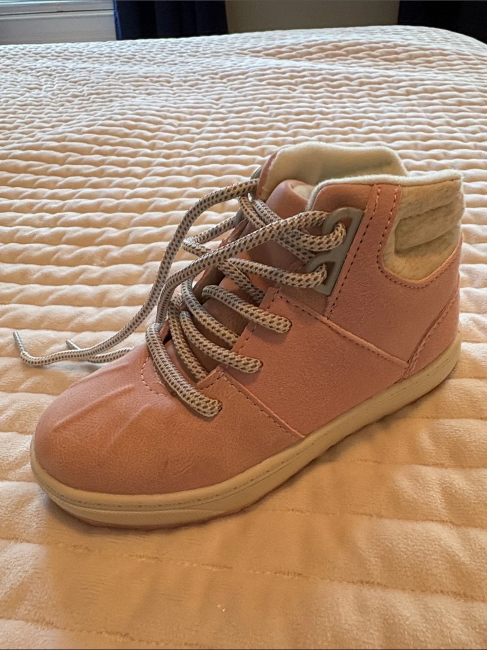 Oshkosh girls Pink High-Top Lace-Up Sneaker/Boots